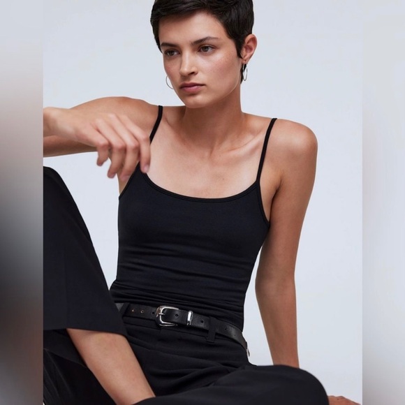 Madewell Scoopneck Cami Tank with Shelf Bra NWT - Picture 2 of 11